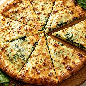 Хачапури со шпинатом и сыром 