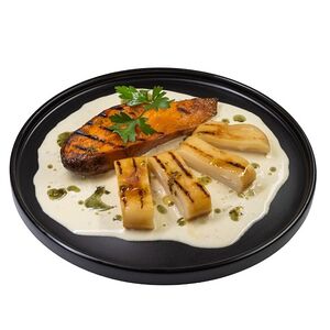 Запеченный кальмар с бататом