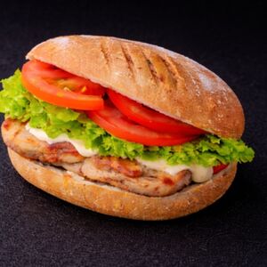 Հավի կրծքամսով բուրգեր