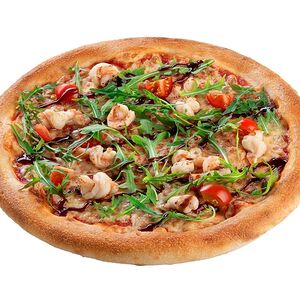 Пицца с креветками