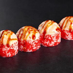 Запечённый ролл с лососем