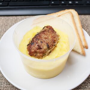 Котлета из свинины с грибами