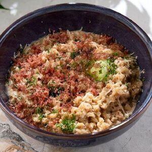 Перловая каша с копчёной дичью