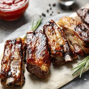 Свиные рёбра на мангале