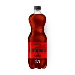 Добрый Кола без сахара 1л