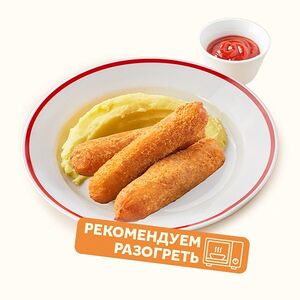 Куриные наггетсы с картофельным пюре