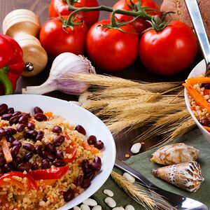 Булгур с овощным рагу