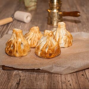 Хинкали из баранины жареные