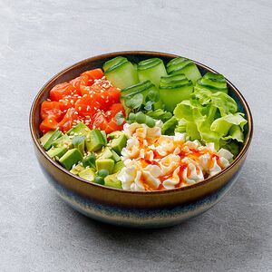 Поке с лососем