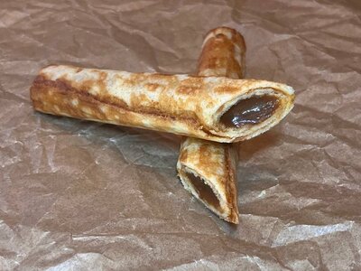 Трубочка вафельная со сгущенкой