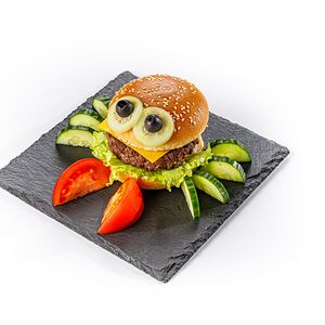 Крабсбургер с котлетой из курицы