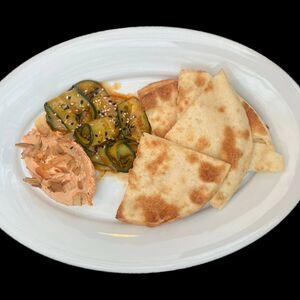 Риет из лосося с огурцом кимчи