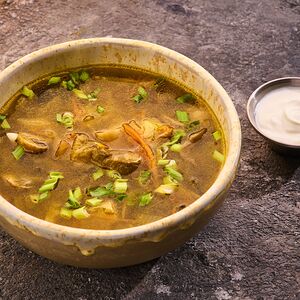 Щи постные с белыми грибами