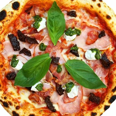 Ветчина, бекон и песто Большая