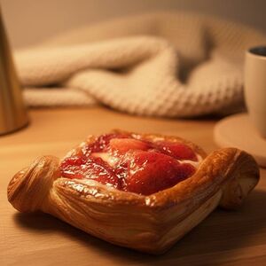 Даниш с клубникой