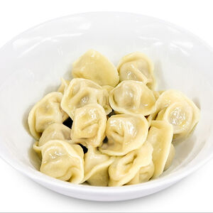 Пельмени с говядиной и сливками