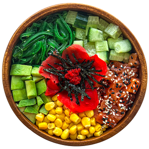 Поке с лососем