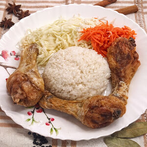 Куриные ножки с гарниром