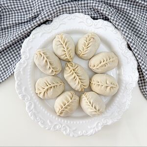 Манты с картофелем и тыквой 