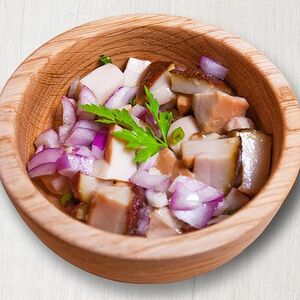 Грибы белые, соленые