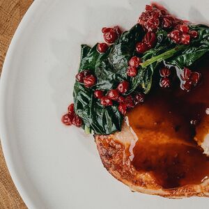 Цыплёнок со шпинатом