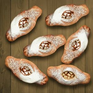 6 конвертиков с яблоком