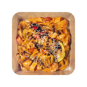 Паста Вок с креветкой