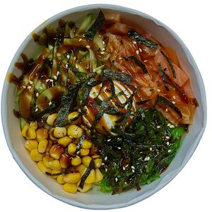 Поке с лососем