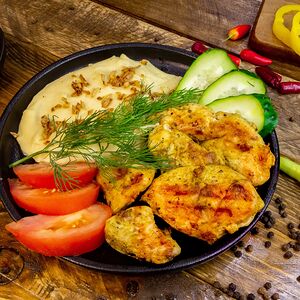 Картофельное пюре с курицей