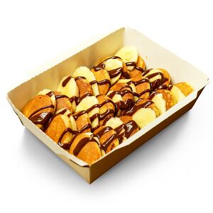 Панкейки с бананом и шоколадно-ореховой пастой 