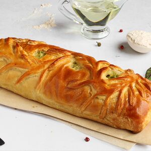 Мини-пирог с птицей и брокколи