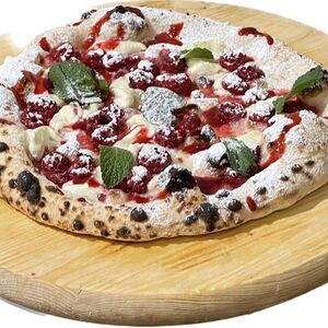 Пицца из печи Малина с маскарпоне