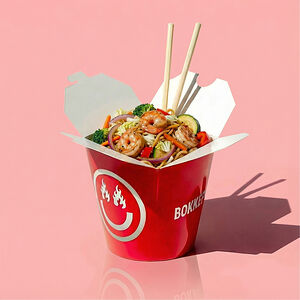 Вок креветки перечный