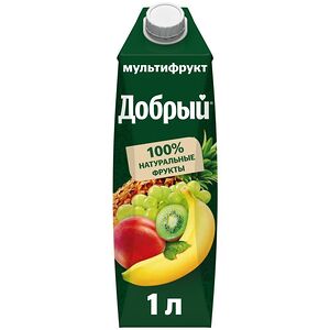 Сок Добрый мультифрукт 1л