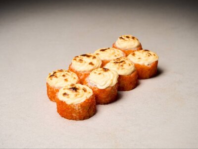 Запечённый ролл с креветкой