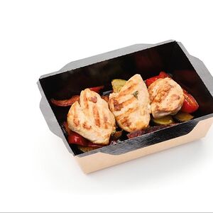 Медальоны из мяса птицы с овощами