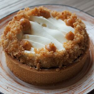Тарталетка миндаль-кленовая карамель