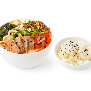 Сливочный суп с тунцом и кальмаром