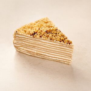 Торт блинный с бананом и карамелью