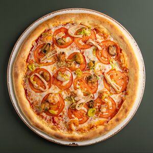 Пицца с морепродуктами 