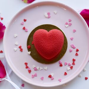 Муссовый десерт Сердце красное 
