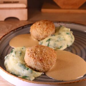 Котлеты из индейки с пюре