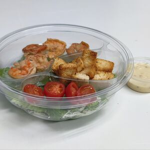 Салат Цезарь с креветками