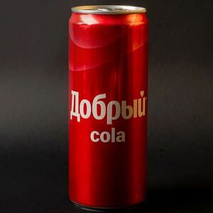 Кола добрый (железная банка)