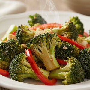 Жареная брокколи с чесноком