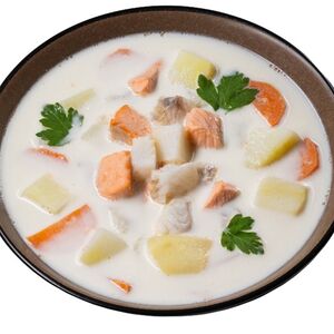 Суп царская уха из трех рыб по-фински