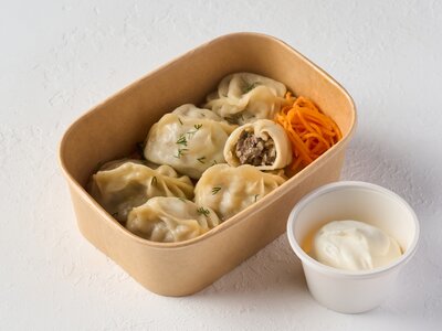 Манты мини с говядиной