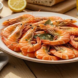 Жареные креветки 