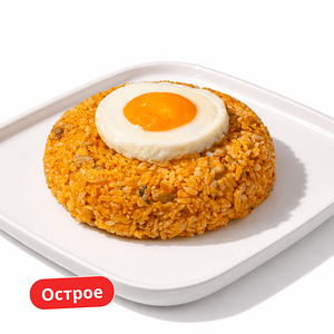 Рис с кимчи и свининой на воке Кимчи поккымпаб