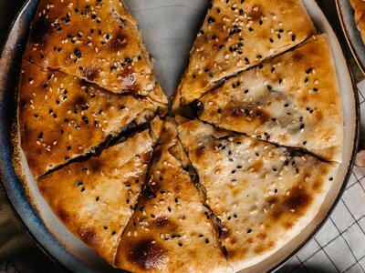 Пирог с капустой и грибами